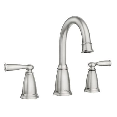 Moen Banbury Two-Handle High Arc Bathroom Faucet in Spot Resistant Nickel P84947SRNSP